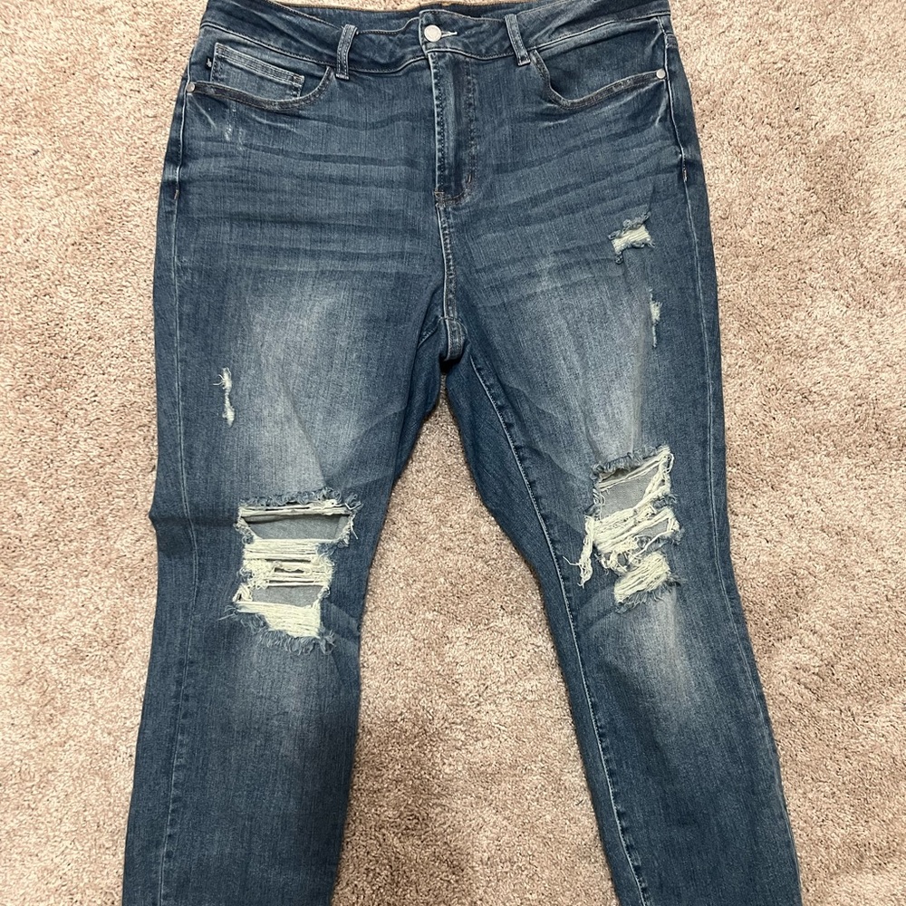 Size 16W ram hem skinny fit Judy Blue Jeans